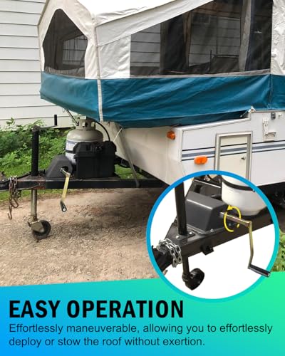 Image of Heavy Duty Pop Up Camper Crank Handle, 12 inch Crank Handle Fits Starcraft, Flagstaff, Rockwood, Palomino, Dutchmen