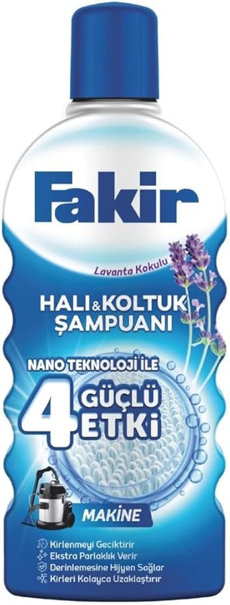 Fakir Halı Şampuanı Lavanta (Makineler İçin) 1000 Ml x 3 Adet