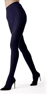 Boston Ribbed Cotton Tights for Women, Cozy and Warm Durable Sweater Tights - Sizes Small to Queen 2