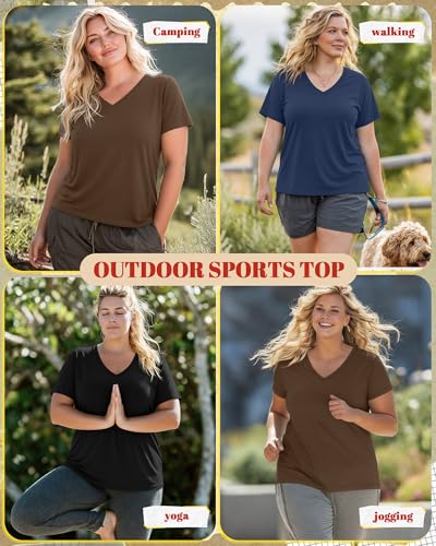 Image of Neer 3 Pack Plus Size Women's T-Shirts