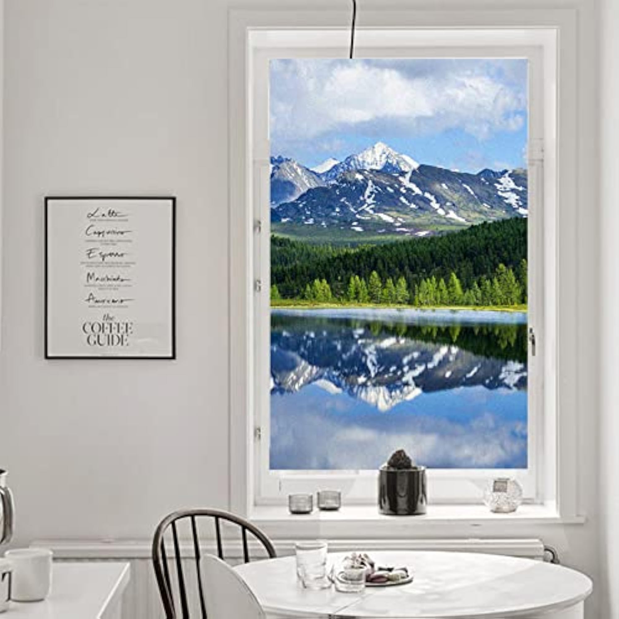 Natural Lake View Decorative Window Privacy Film