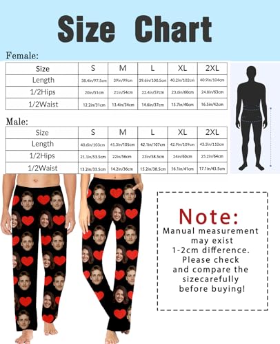 Personalized Pajamas Pants with Face Custom Pj Pants Photo for Men Women Customized Pajama Bottoms with Pocket Christmas Gift3