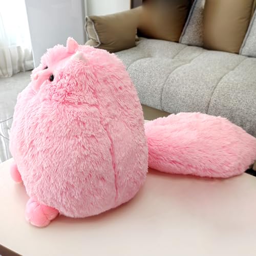 Image of Winsterch Fluffy Giant Cat Stuffed Animal,20 inches Large Cat Stuffed Toys,Birthday for Girls Kids Girlfriend Mother Women,Big Cute Pink Plush Stuffed Animal Plush Toy