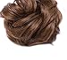 Benehair Hair Bun Hairpiece Scrunchy Updo Hair Pieces Fluffy Scrunchies Donut Hairpiece Synthetic Curly Wavy Messy Chignons With Elastic Rubber Band Light Brown-Thicker 1pc 35g