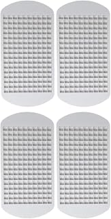 Mini Ice Cube Tray Set (4 Pack), Easy Ice Release Silicone Ice Trays with 160 mini cubes each, 640 ice cubes - Clean Easy, Flexible, Multi-Use, Square Mini Ice Cube Trays