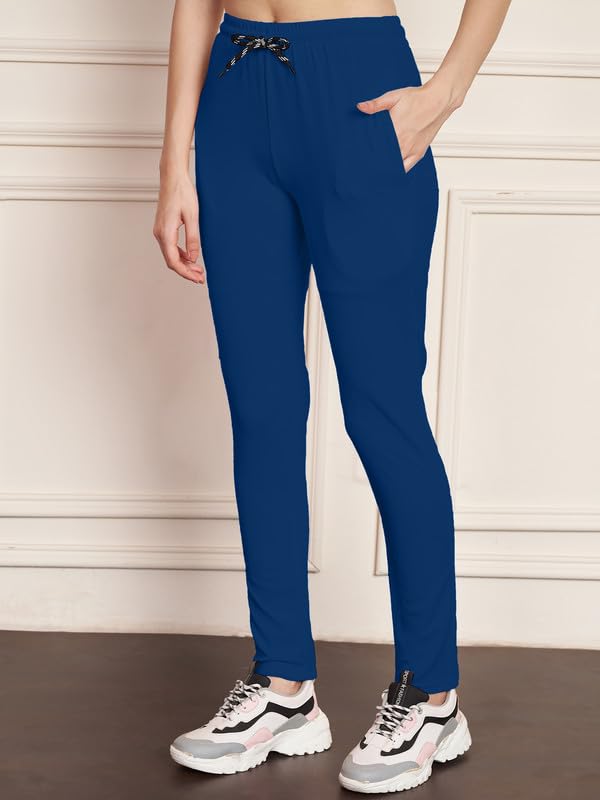 Image of DTR FASHION Polyester Blend Front Taped Tracksuit | Night Wear Suit For Women