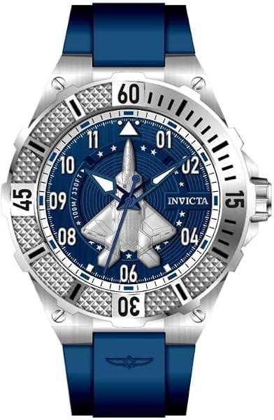 Invicta Aviator Men 50mm Stainless Steel Steel Blue dial PC21AF Quartz - 1