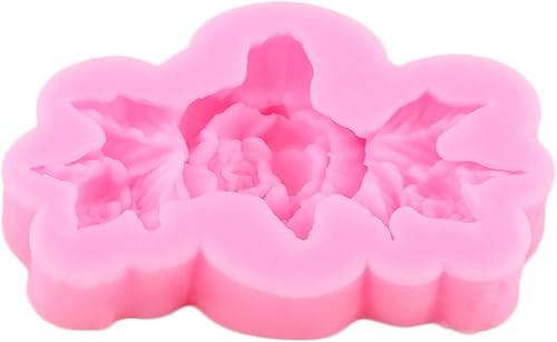 Vista 27 de Zixiang Molde de caramelo de flores de rosa, moldes de fondant de hojas, moldes de flores de peonía, moldes de silicona para azúcar, manualidades