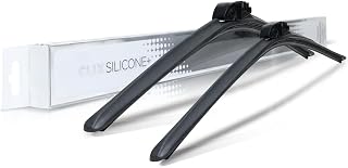 Clix Wipers Silicone Beam Windshield Wiper Blades - 26"+20" Set of 2, Hydrophobic Rain-Repellent, All-Weather Long-Life Replacement, Streak-Free Quiet Wipe