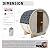 amocane Outdoor Barrel Steam Sauna 2 Person, Canadian Spruce Wooden Saunas Room for Home, Traditional Backyard Spa with 4.5KW Toule Heater, Rocks, Bucket, Waterproof System (70.87”x 47.24”x 70.87”)