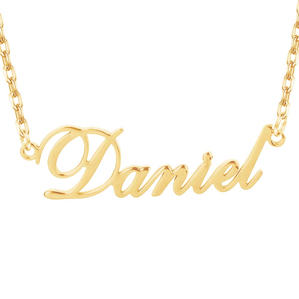 VeeVoicePersonalized Name Necklace Custom Name Necklace Customized Birthstone Necklace Pendent Jewelry Nameplate Necklace Gift for Women