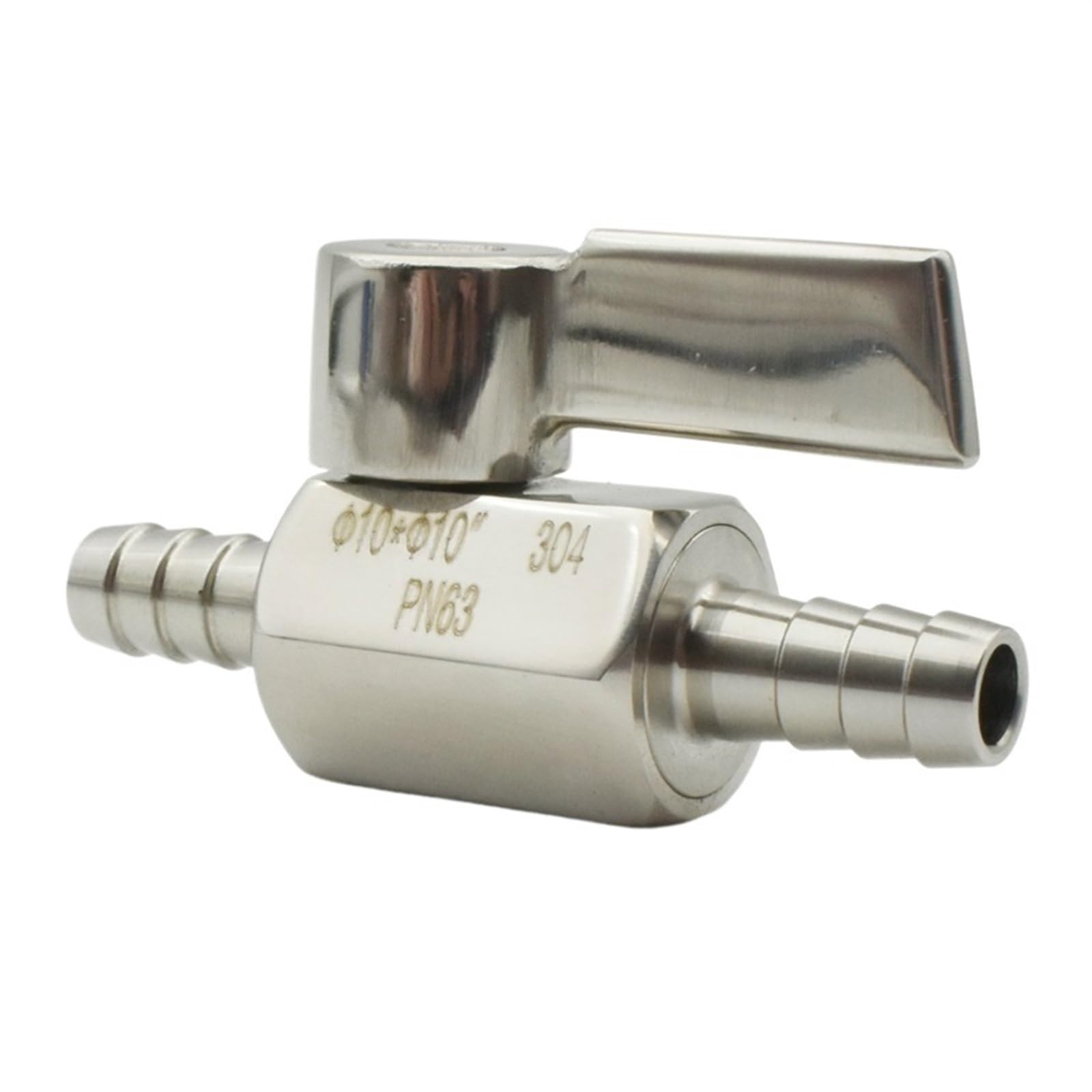 Mini-vanne à boisseau sphérique inox 10mm idéale pour l'aménagement du van