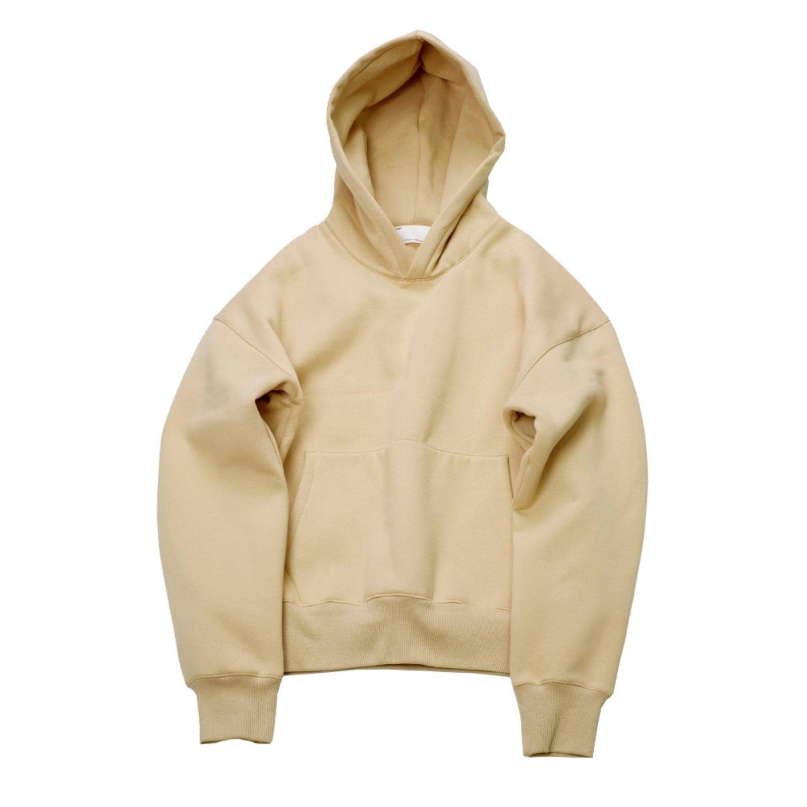 Bella qualità con Cappuccio Hip Hop con Calore in Pile da Uomo con Cappuccio Inverno con Cappuccio per la Felpa a Colore Solido-Pink,M
