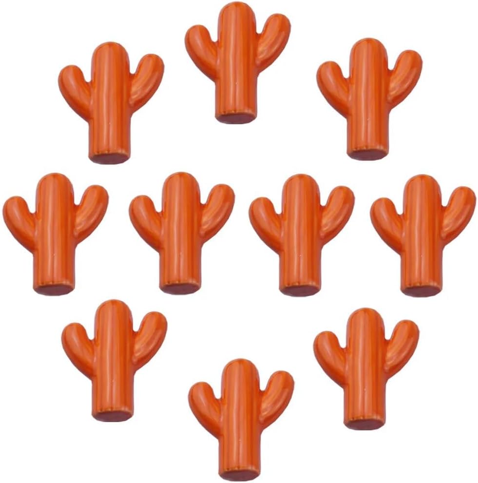 Southst 10pcs Drawer Knobs, Cactus Shape Door Knobs, Creative Handles for Nursery Cupboard/Cabinet/Wardrobe/Drawer - (Color: Blue)