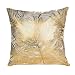 NISOWE Polyester Or Lettre Taie d'oreiller Housse Canapé Voiture Taille Housse De Coussin DéCor À La Maison Confortable Maison 45 cm x 45 cm C