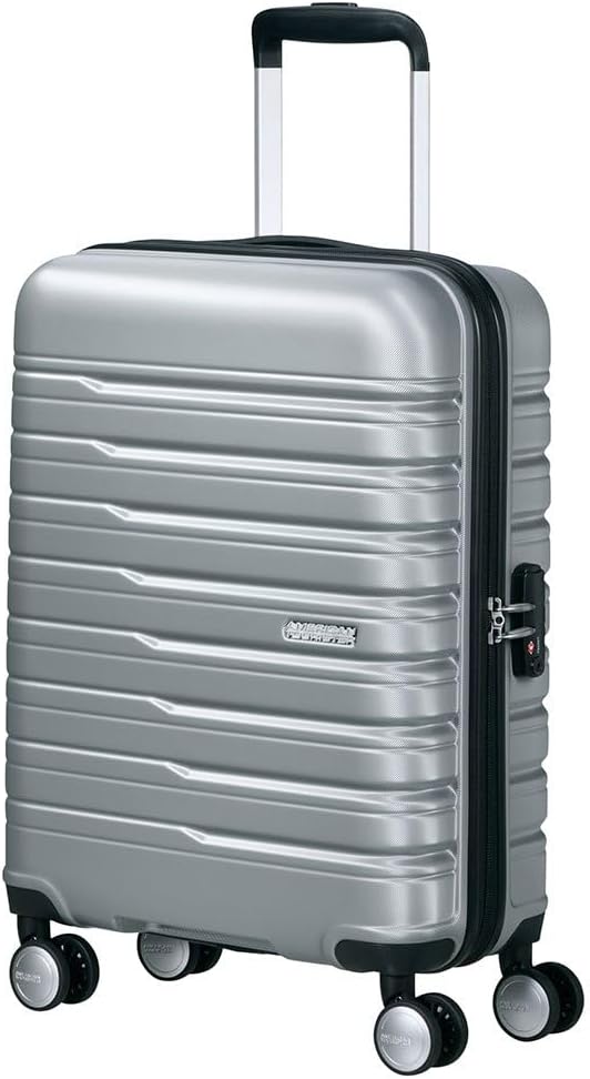 American Tourister Flashline - Spinner S, Bagage à Main, 55 cm, 34 L, argenté (Sky Silver)