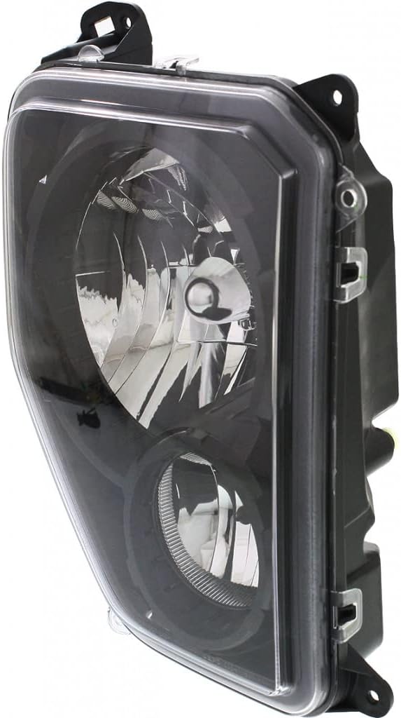 KarParts360 For Jeep Liberty 2010 2011 2012 Headlight Assembly Passenger Side | w/Black Bezel | w/Fog Light | CAPA | CH2503227 | 68079710AA