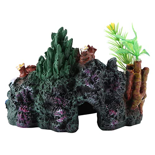 Grotte de corail pour aquarium décoratif en résine colorée - 4