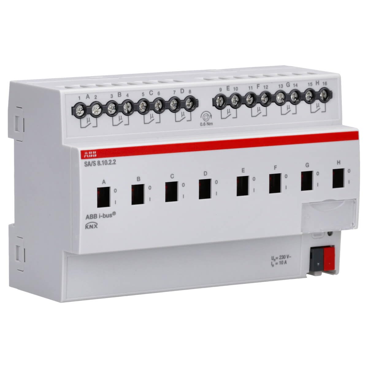 ABB EIB, Attuatore di commutazione KNX 8x, 10A, REG SA/S8.10.2.2