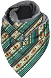 Schal Frauen Wrap Winter Schals mit Knopf, eleganter Dreieck-Schal Damen Infinity Schal Warm Fashion...