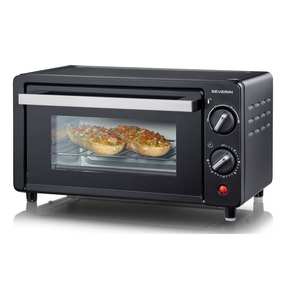 Severin horno tostador de sobremesa. 9 l, incluye bandeja de horno y rejilla para asar, 800 W