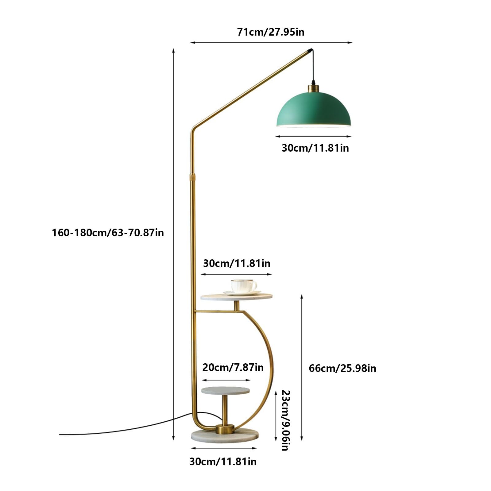 Światło pionowe Lampa podłogowa z marmurową podstawą, lampa LED do salonu tacą, stojące światło akcentujące, metalowa biur, kawiarni, salonów, sypialni Lampy Stojące