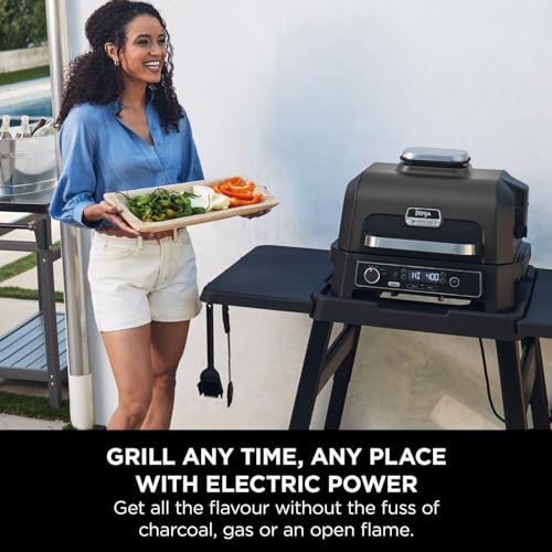 Ninja Woodfire Pro XL Electric BBQ Grill & Smoker with Digital Probe, Large 4-in-1 Outdoor Grill & Air Fryer with Smart Cook System & Woodfire Pellets, Weather Resistant, Portable, Grey/Black OG850UK - Image 8