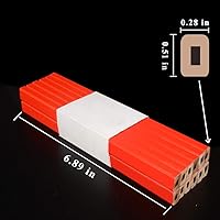 Vista 5 de Gegong 72 lápices de carpintero de 7 pulgadas octogonal rojo duro negro plomo carpintero, herramienta de marcado de carpintería