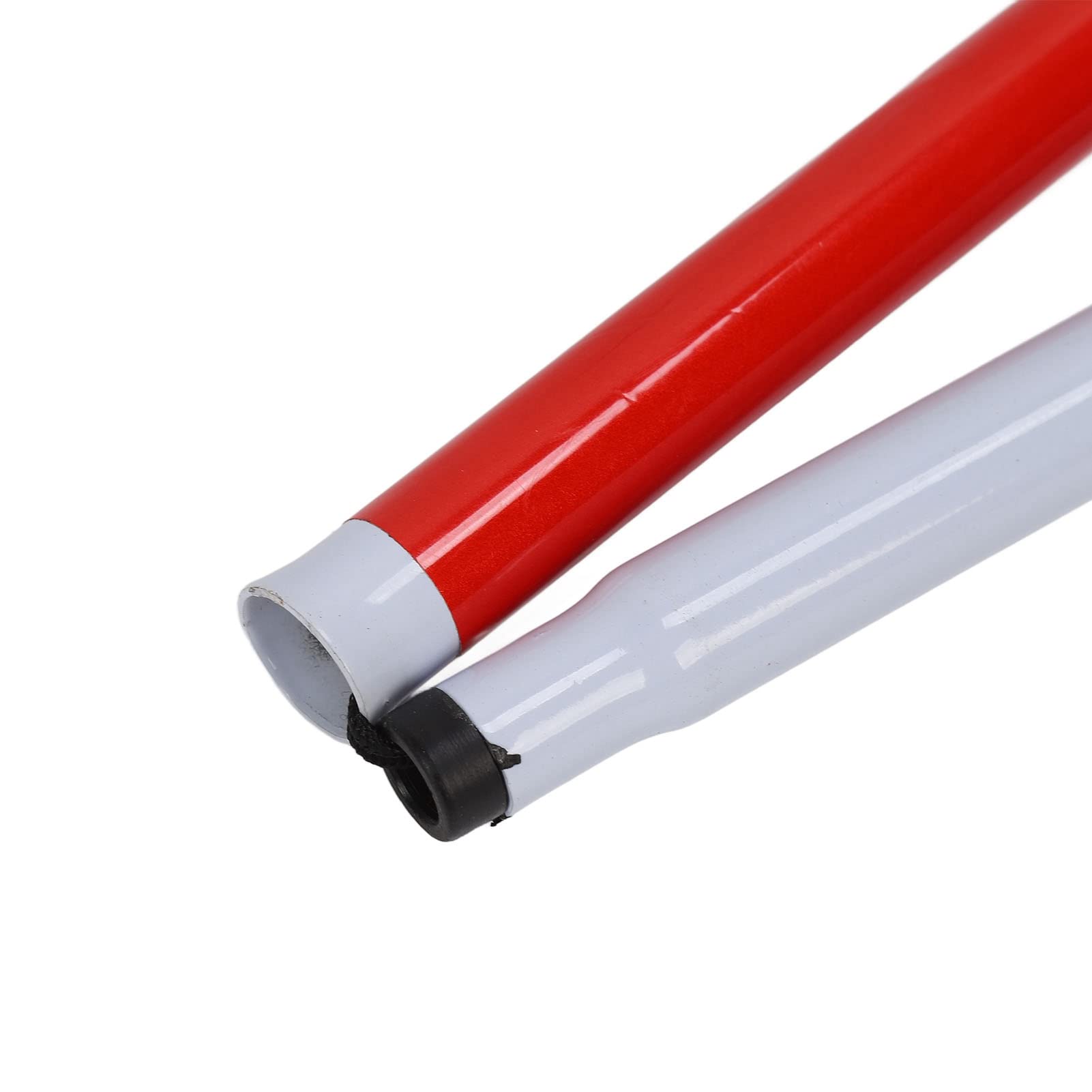 Bastone Cieco Pieghevole, Canna Riflettente in Lega di Alluminio, Bastone Cieco Bianco, Bastone Guida Per Anziani E Non Vedenti,125cm