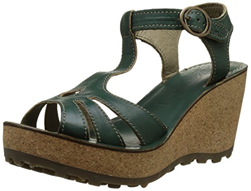 Fly London P142167049, Sandalias de Cua Mujer, Verde (Nilegreen 044), 40 EU