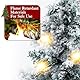 YSWOVUO Mini Weihnachtsbaum mit Beleuchtung LED, 60cm Kleiner Weihnachtsbaum mit Weißem Schnee und Baumspitze Stern, Tisch Weihnachtsbaum für Home Office Esstisch Desktop