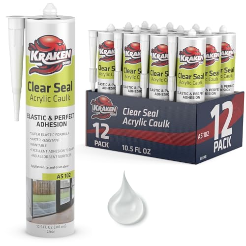 Kraken Bond Clear Seal Latex Caulk 12 Pack miniatura 1