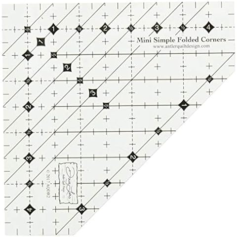 Antler Quilt Design Mini Simple Folded Corners Ruler Cover