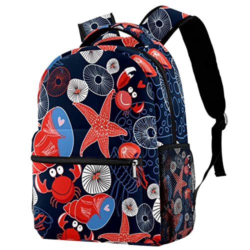 Sac à dos de voyage pour le camping et l'école primaire au motif sirène dégradé