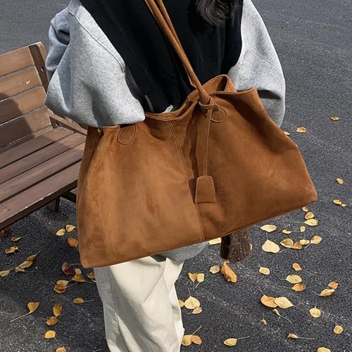 Sac en daim doux texturé haut de gamme avec grande capacité