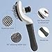 SLPET - Self Cleaning Slicker Brush - Dog Cat Bunny Pet Grooming Shedding Brush - Easy to Remove Loose Undercoat - Pet Massaging Tool Suitable for Pets with Long or Short Hair…