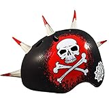 UPD Krash Jolly Roger Spikes Mohawk Kids Bike Helmet Ages 8+