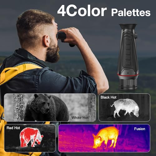 image for Dumjug 4K Digital Night Vision Monocular with Infrared Illuminator & V