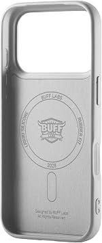 BUFF LABS iPhone 17 Pro Max ile Uyumlu Rubber Fit Silikon Kılıf, Yumuşak, Kablosuz Şarj, Tam Koruma (Gri)