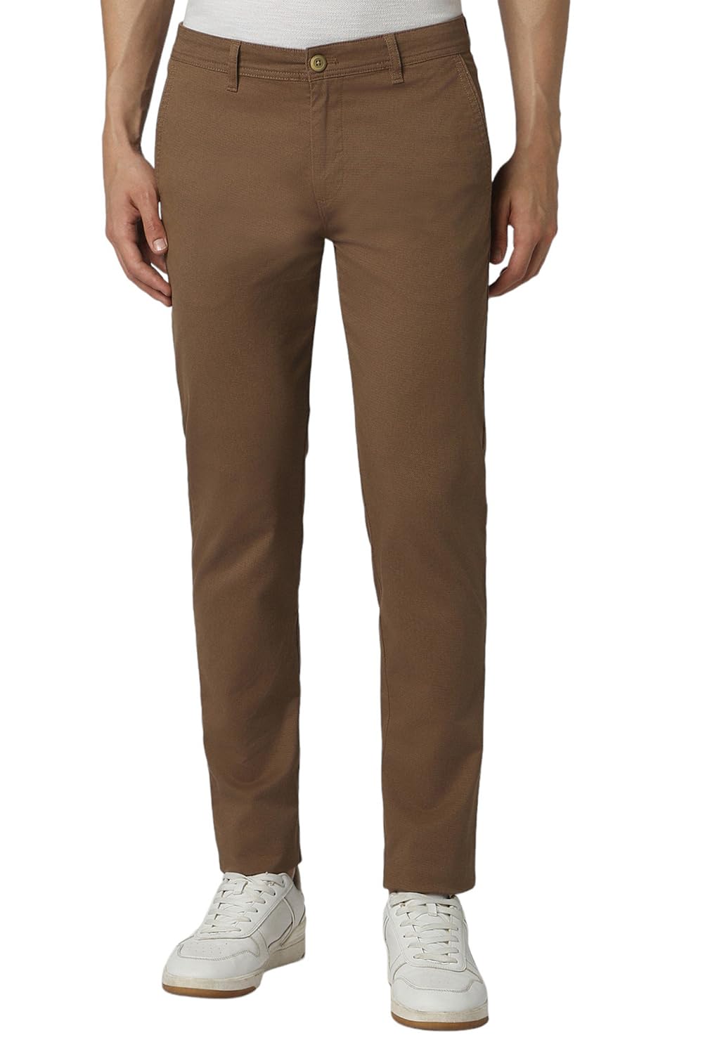 peter england Men's Regular Fit Mid Rise Pants-picture-14