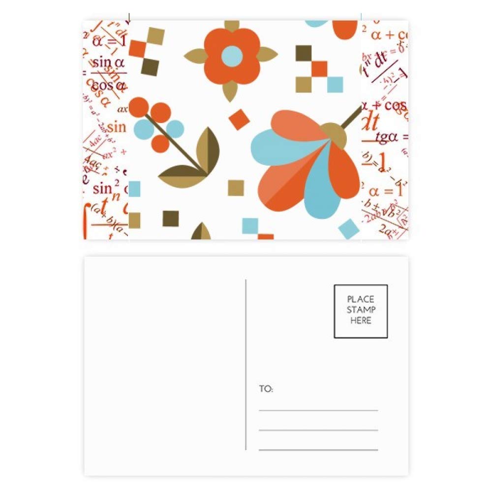 DIYthinker Pixel Flower Flower Plant Paint Formula Postcard Set Thanks Card Mailing Side 20Pcs 5.7 inch x 3.8 inch MultiColor