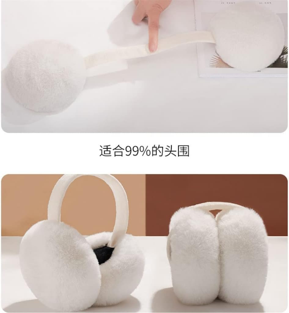 New Windproof Minimalist Earmuffs Winter Warm Earflaps Universal Ear Warmers Foldable Thickened Plush Ear Wrap Ear Covering