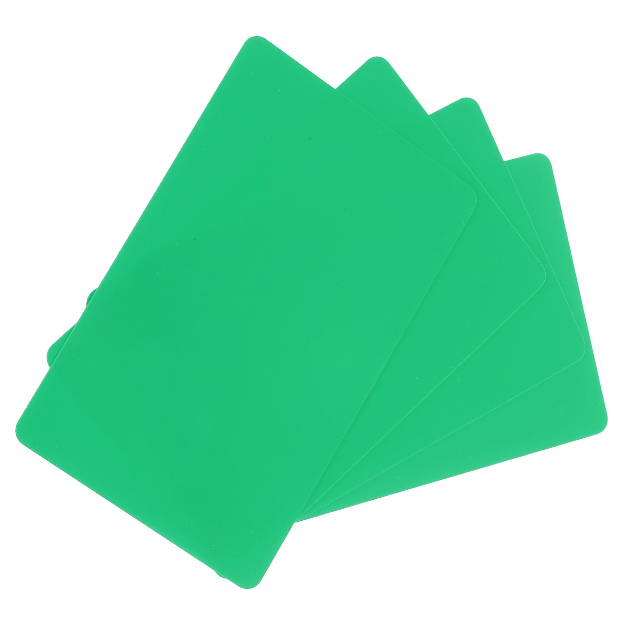 sourcing map 50 Pack Blank PVC Cards 20mil ID Blank Credit Cards Waterproof & Double Sided Printing for ID Badge Printer, Graphics Green