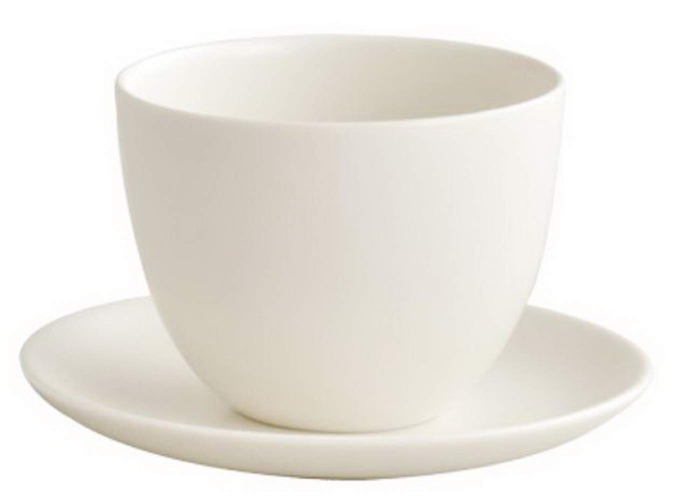 KINTO 17144 PEBBLE Cup & Saucer, 6.1 fl oz (180 ml), White