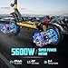 60V Electric Scooter Adults 5600W Dual Motors Top Speed 47MPH, 60V 21Ah Range 55 Miles, 12