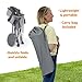 Bright Starts Pop 'N Chill Travel Seat, Indoor/Outdoor Use, Infant Seat with UPF 50+ Canopy, Grey, Ages 0-6 Months