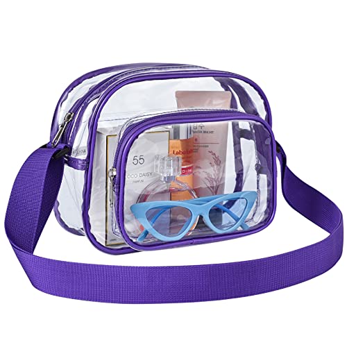 Image of Oraben Clear Bag for Stadium Events Clear Purse Stadium Bag Satchel Handbags for Sports Events Concerts Festivals