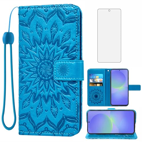 Protection Samsung Galaxy A36 5G anti-choc avec étui portefeuille et verre trempé