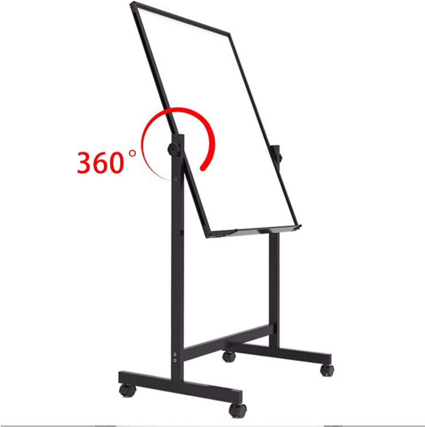 tablica mobilna magnetyczna dwustronna 360° odwracalna tablica suchościeralna stojąca sztaluga zwijana biała tablica - do domowego biura w klasie 60X90CM