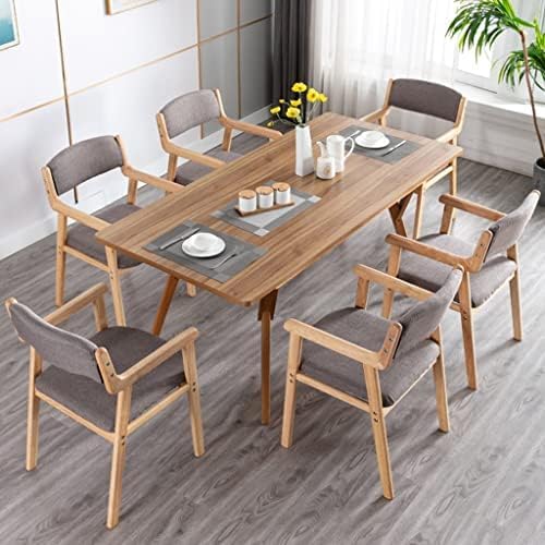 Chaise d'appoint moderne en cuir bleu avec accoudoirs – Chaise de salle à manger et de bureau rembourrée pour salon, cuisine, chambre à coucher – Pieds en bois pour les petites tailles